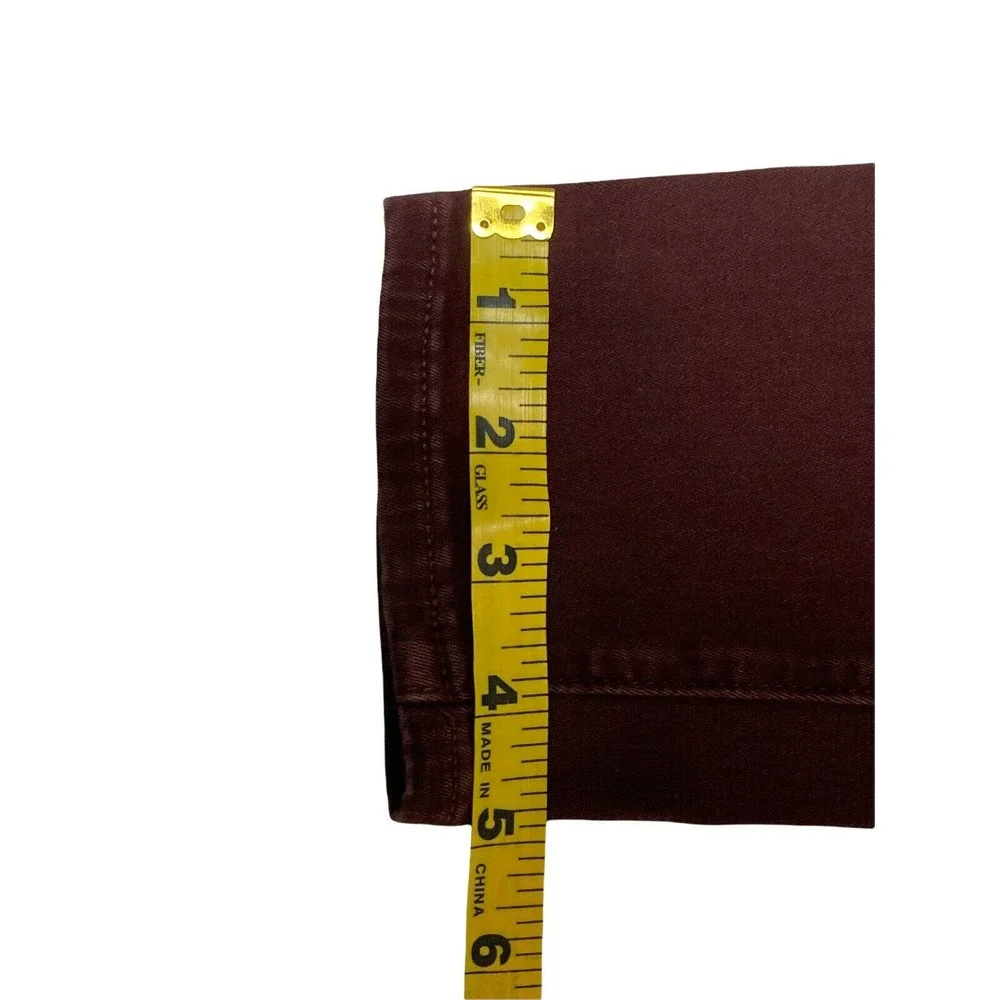 Madewell Skinny Skinny Burgandy Denim Jeans Size 25 Style # F3004 - Picture 10 of 10